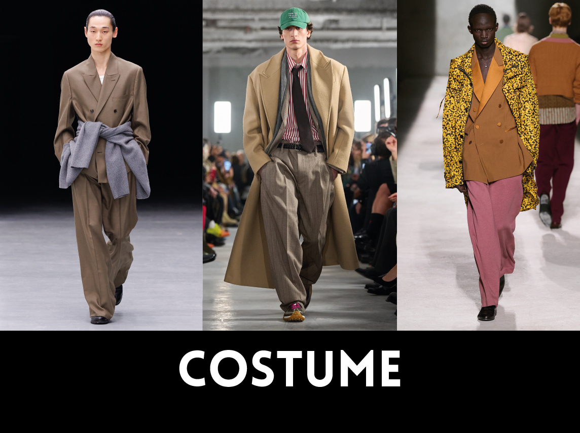 De gauche à droite, YOKE, AMI PARIS, DRIES VAN NOTEN. TOP 10 DES FASHION TOC DE L’AUTOMNE-HIVER 2026-2027. 1NSTANT SHOW.