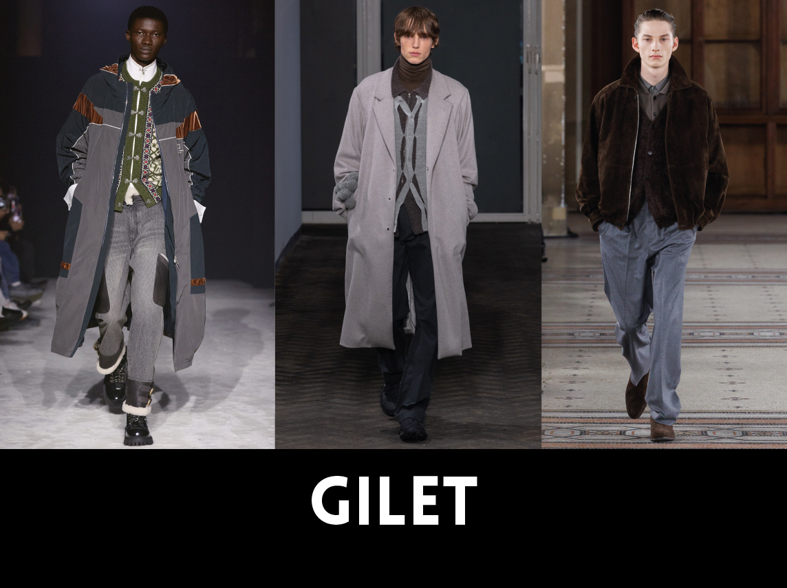 De gauche à droite, POST ARCHIVE FACTION, -WOOYOUNGMI, SSSTEIN. TOP 10 DES FASHION TOC DE L’AUTOMNE-HIVER 2026-2027. 1NSTANT SHOW.