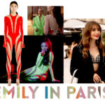 A droite combinaison body Mugler pour Ashley Park, Lily Collins porte une veste Barbara Bui. Veste blazer MARINO, Jacquemus 1NSTANT PEOPLE LOOK