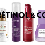 Avène, Demabsolu sérum concentré resculptant. Paula’s Choice, Rétinaldéhyde Duo Pro Clinical. Vichy, Liftactiv B3 Crème anti-taches nuit au rétinol pur. Glow Recipe, Blackberry Retinol Blemish Serum