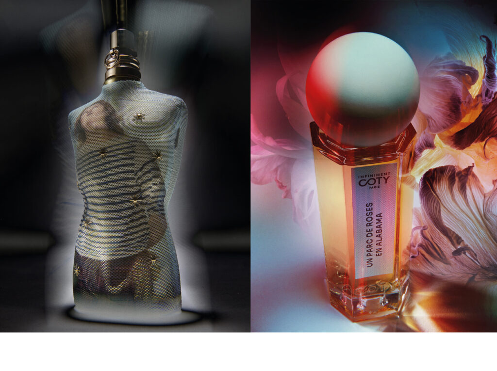 Le Mâle Collector Jean Paul Gaultier Parfum.Un Parc de roses en Alhambra d’Infiniment Coty Paris Parfum.