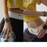 LOUIS VUITTON : MONTRE TAMBOUR TAIKO SPIN TIME 39,5 MM. REPOSSI : BRACELET CROSS EN TITANE NOIR. PANTALON NATHAN. SHORT SÉBLINE ET TEE SHIRT AMBUSH.