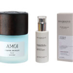 A gauche, AMOI VAPO RELAX , DESTRESSE ET APAISE. SILKBIOTIC, Brume d'oreiller Sommeil paisible .