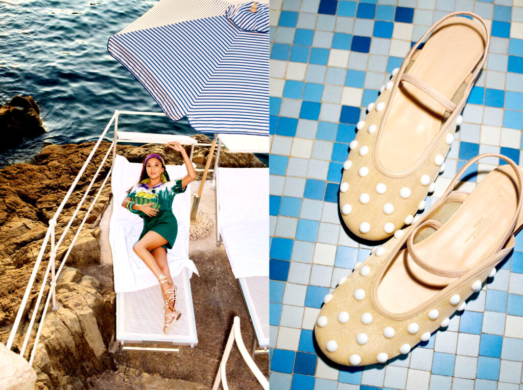 ASHLEY PARK : L'ACTRICE  PREND LA POSE POUR LA COLLECTION CAPSULE DE WEEKEND MAX MARA