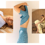 De gauche à droite : Maille Organza, maille Origami, maille croquet. 1NSTANT MOLLI1NSTANT MOLLI