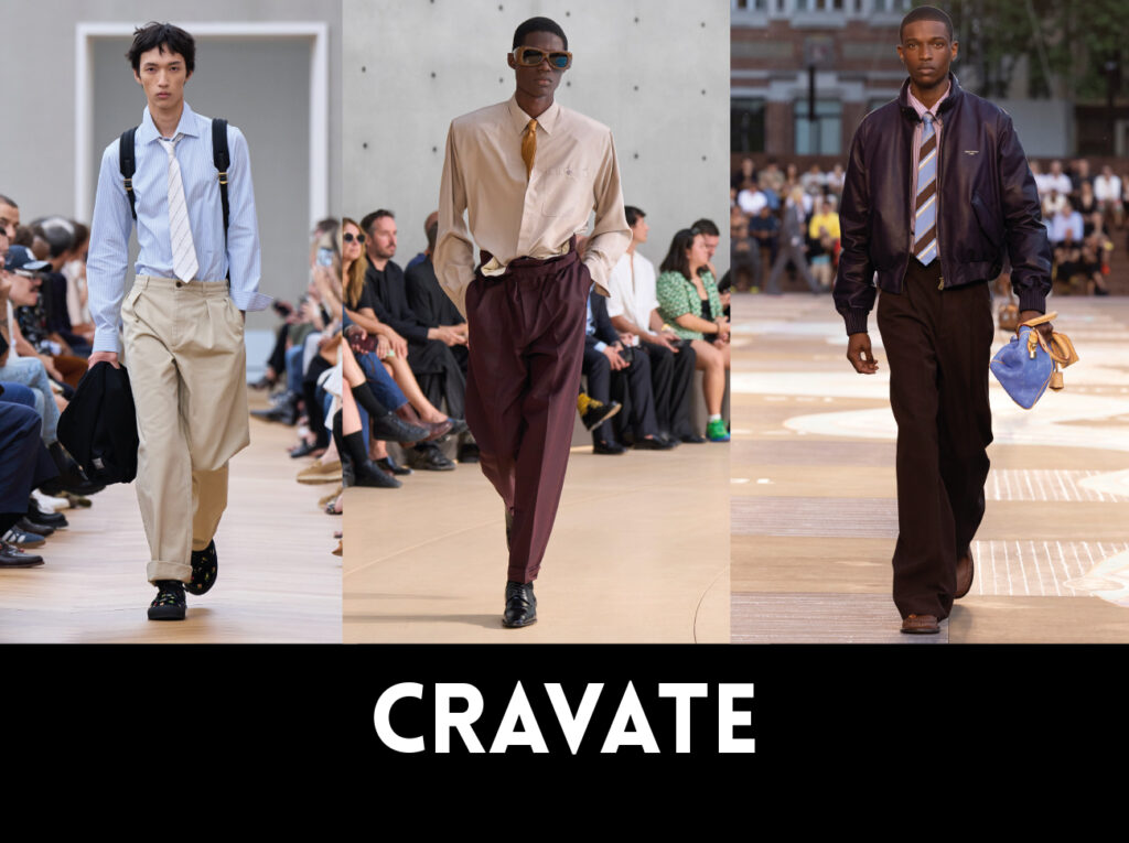 De gauche à droite, Dior SS26, Saint Laurent SS26, Louis Vuitton SS26. 1nstant Show Men SS26